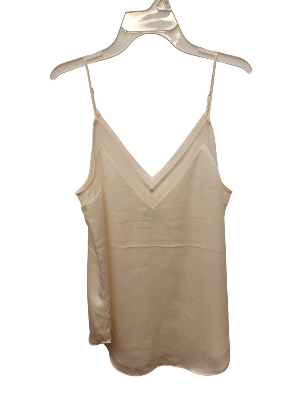 Express Cream V-Neck Satin-Feel Cami
